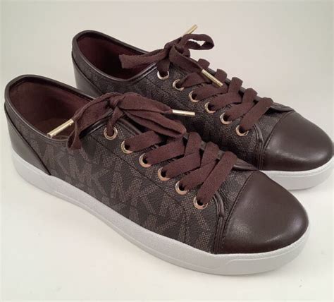 michael kors woven brown leather sneaker|michael kors sneakers clearance.